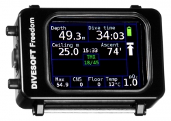 Počítač FREEDOM Basic Nitrox, Divesoft