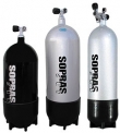 SCUBA Tank15 L 200 bar Daimeter 203 mm, Sopras sub